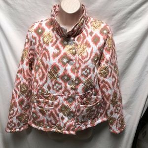 Sportelle Womens Sz M P Puffy Jacket Blazer Cotto